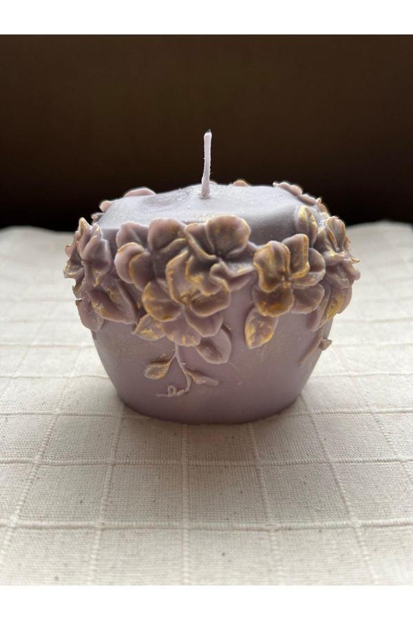 El Yapımı Çiçek Mum 200Gr Organik Soya - Image 1