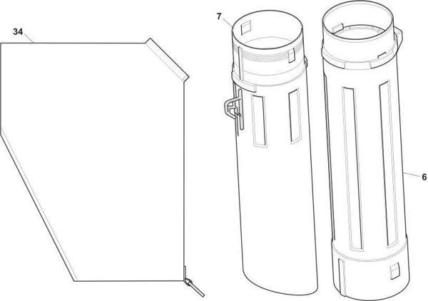 Stiga Sbl 2600 Toplama Üfleme Makinesı Emiş Borusu Kiti No - 7 - Image 1