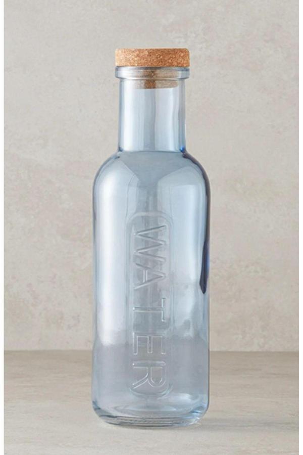 Glass In Love Glass İn Love Mantar Kapaklı Renkli Cam Su Şişesi 1000 Ml - Image 1