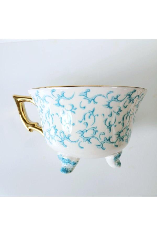 My Balli Store Mavi Desenli Seramik Fincan - Image 1