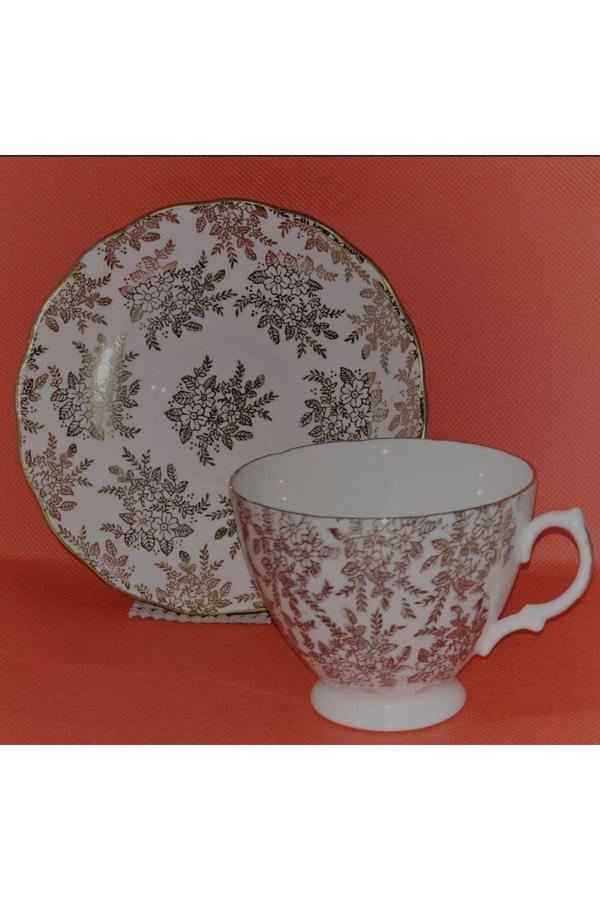My Balli Store Antika Gold Royal Vale  Porselen Çay Fincanı - Image 1