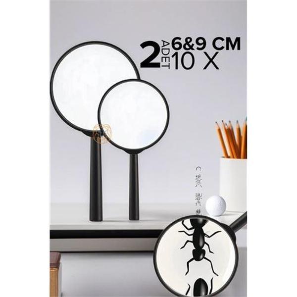 Findit 10X Büyüteç 6 ve 9 cm 2 li SET - Image 1
