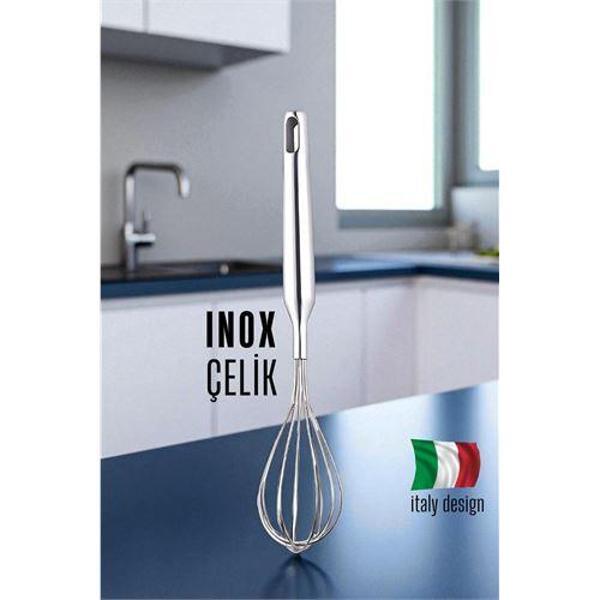 Inox Çelik Çırpıcı Italyan Dizayn - Image 1