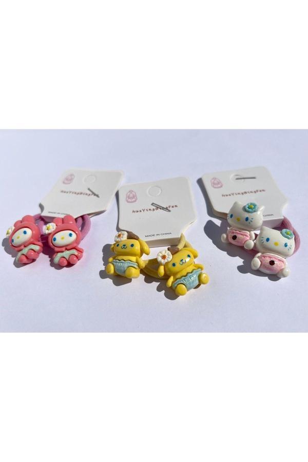 My Balli Store My Melody, Hello Kitty, Pompompurin Lastik Toka Seti - Image 1
