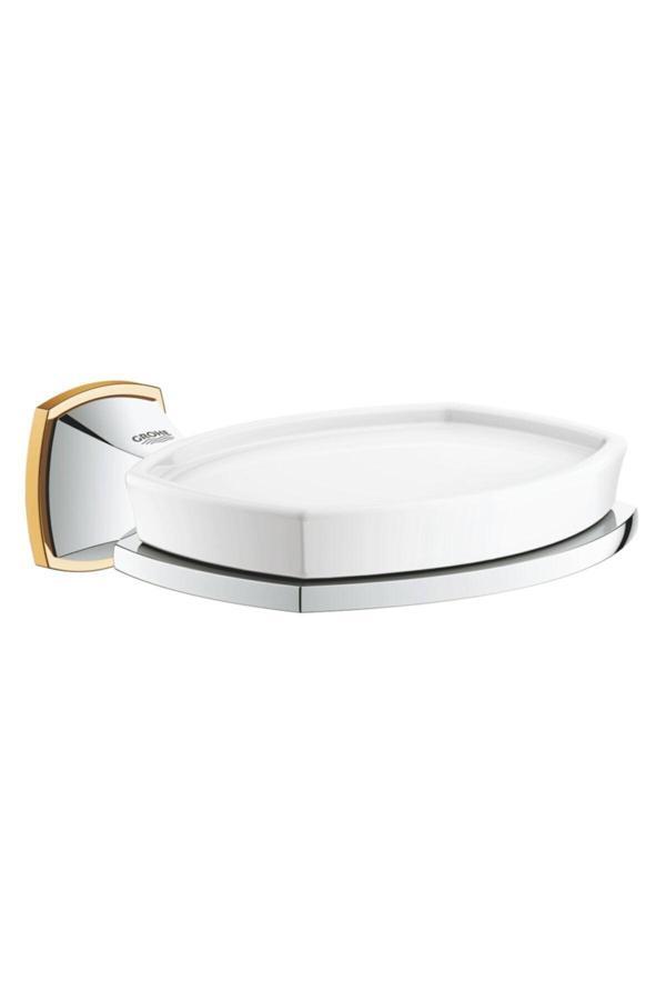 Grohe Sabunluk Ve Tutacağı Grandera Seramik Krom Altın - 40628Ig0 - Image 1