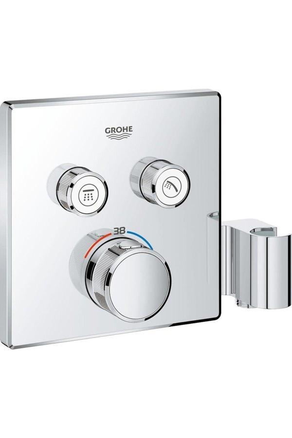 Grohe Grohtherm Smartcontrol Çift Yönlü, El Duş Çıkışlı Ankastre Termostatik Duş Bataryası -29125000 - Image 1