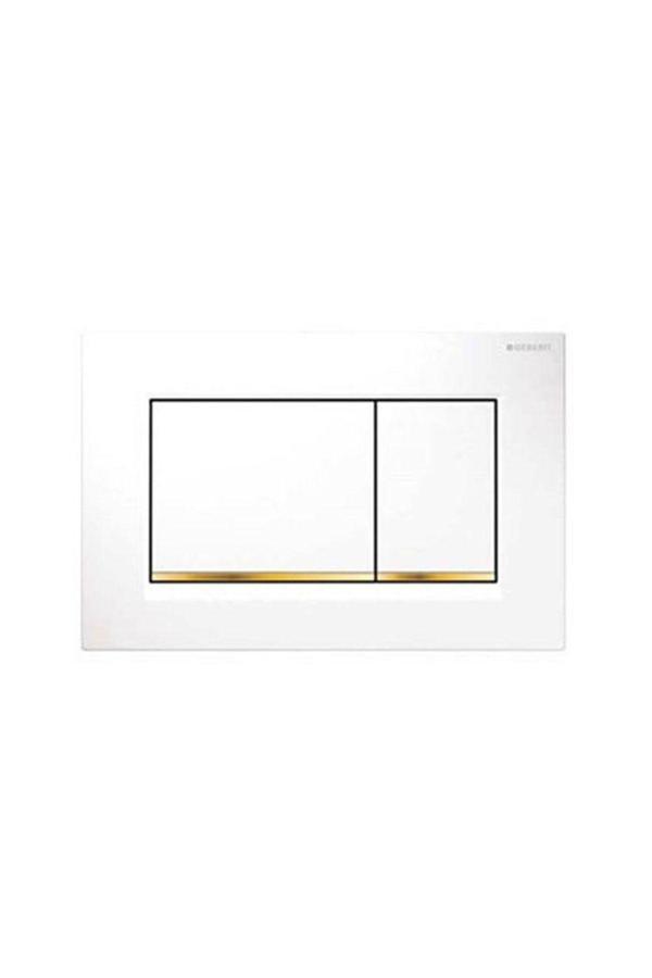 Geberit Sigma30 115.883.Kk.1 Çift Basmalı Beyaz/Altın/Beyaz - Image 1