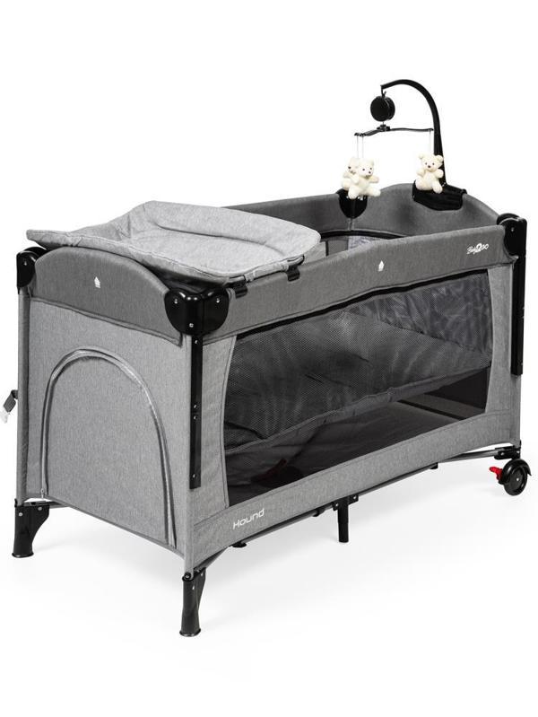 Baby2Go Hound Anne Yanı Oyun Parkı 60x120 cm  - GriStandart - Image 1