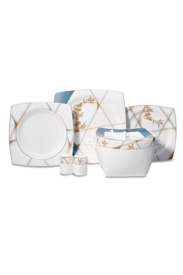 Korkmaz 60 Parça A8454 Bone Selection Kare Yemek Takımı - Image 1