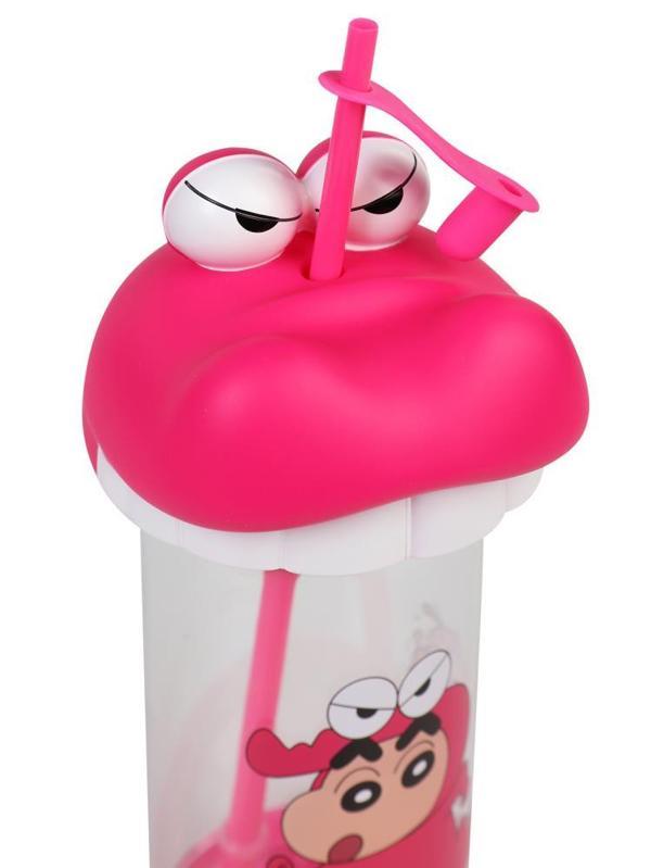 Vagonlife Crayon Shinchan Tritan Pipetli Matara 500 ml - PembeStandart - Image 1