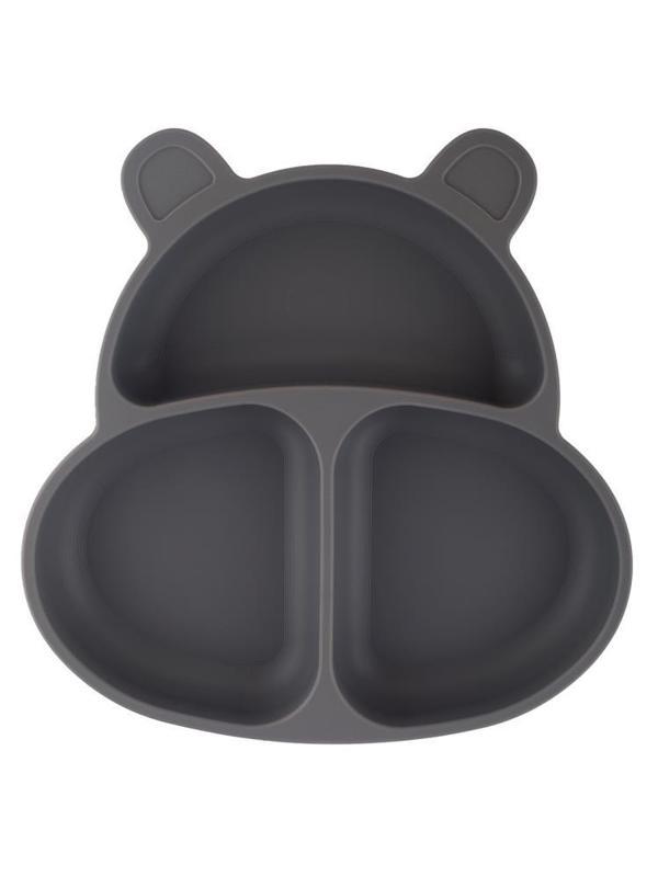Pandish HupPo Vakum Tabanlı Silikon Mama Tabağı - GriStandart - Image 1