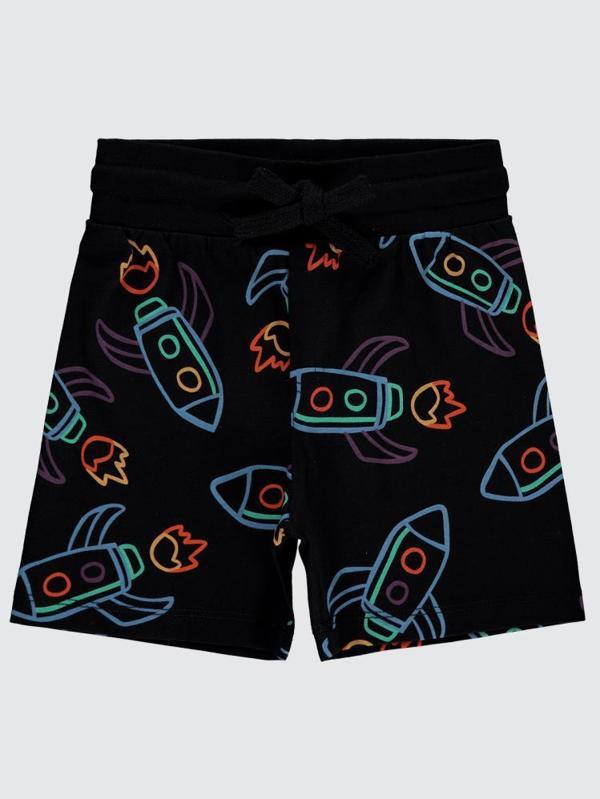 Civil Boys Çizgi Space Empirme 2-5 Yaş Kapri - Siyah2-3 Yaş - Image 1