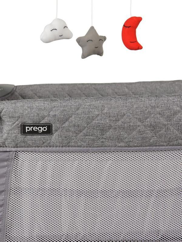 Prego Bedside Anne Yanı Oyun Parkı 70x120 cm - GriStandart - Image 1