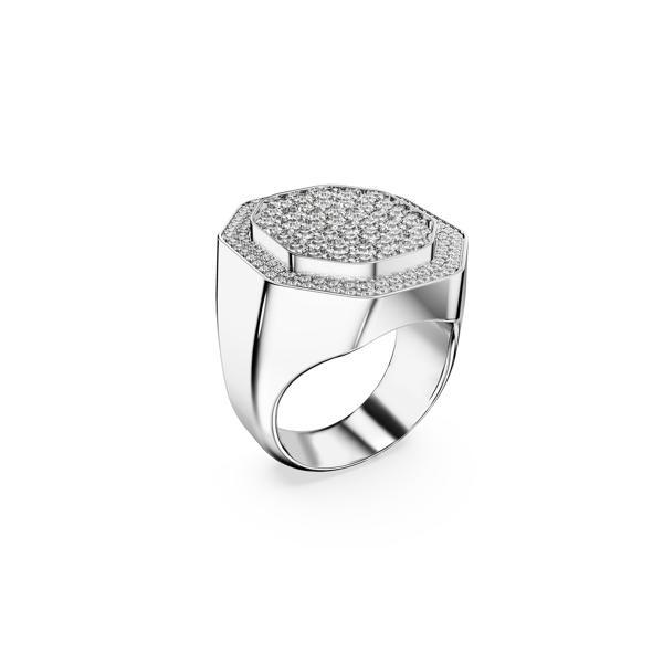 5651380 Swarovski Yüzük Dextera:Ring Signet Cre/Rhs 58 - Image 1