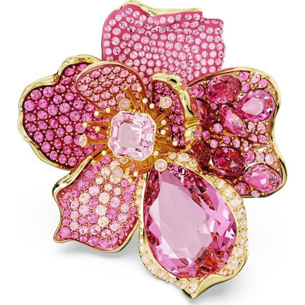 5657284 Swarovski Yüzük Florere:Coctail Ring Flower Pink Gold-tone Plated Size:60 - Image 1