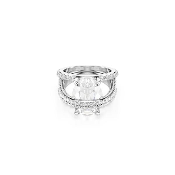 5698475 Swarovski Yüzük Hyperbola:Rıng 3 Rows Whıte/Rhs 50-55 - Image 1