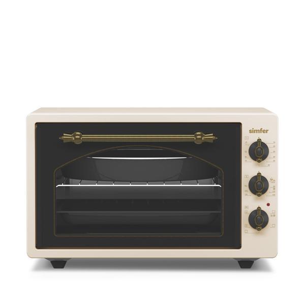 Simfer 4295 Retro Bej 42 Litre Turbo Midi/Mini Fırın - Image 1
