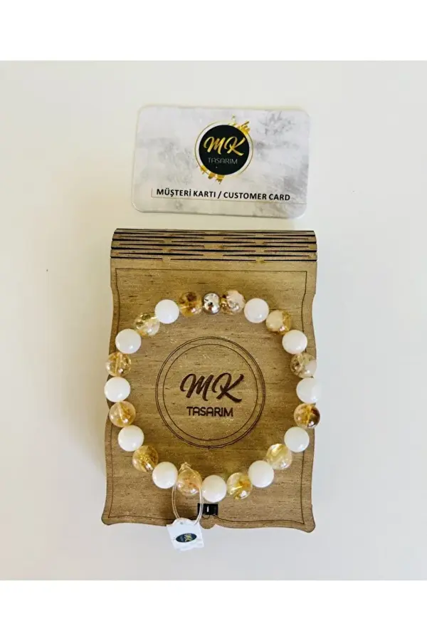 Aytaşı Sitrin Taşı Bilekli Mk.021.009 - Image 1