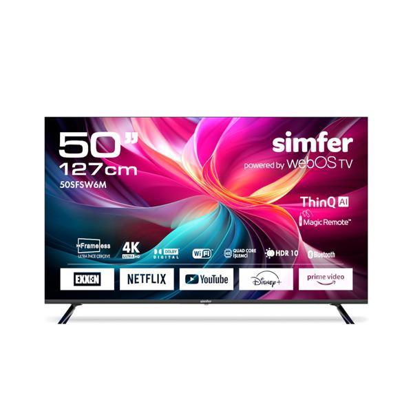 Simfer 50SFSW6M 127 Ekran 50" WebOS LED 4K UHD Televizyon - Image 1