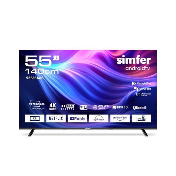 Simfer 55SFSA6B 140 Ekran 55 " Android LED 4K UHD Televizyon - Image 1