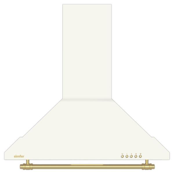 Simfer 8716 60Cm Piramit Retro Bej Davlumbaz (Push Buton,Led - Image 1
