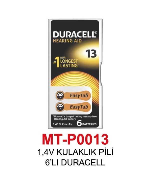 1,4V KULAKLIK PİLİ 6’LI DURACELL - Image 1