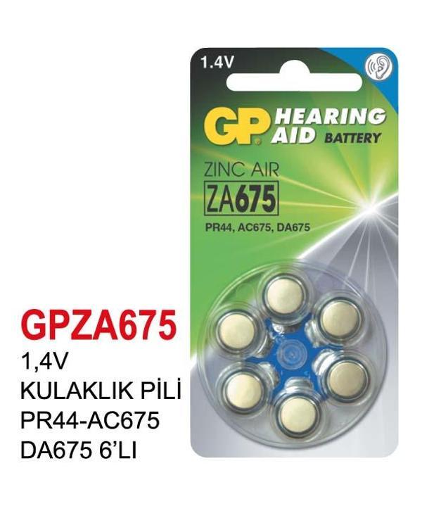 1,4V KULAKLIK PİL PR44-AC675 DA675 6’LI - Image 1