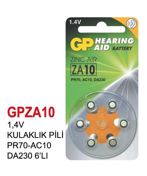 1,4V KULAKLIK PİL PR70-AC10 DA230 6’LI - Image 1