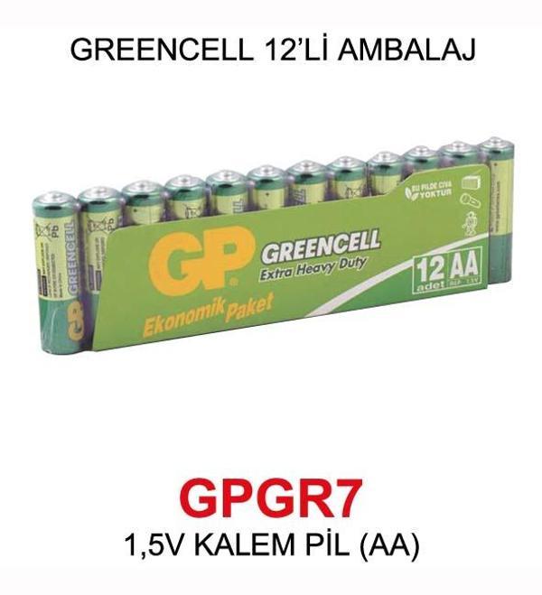 1,5V KALEM PİL (AA) - GREENCELL 12’Lİ AMBALAJ - Image 1