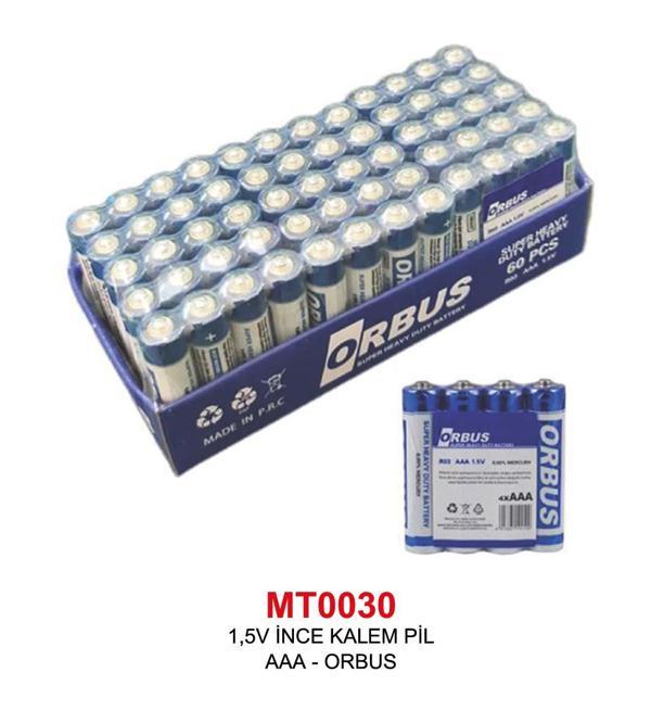 1,5V İNCE KALEM PİL - AAA SIZE - ORBUS - Image 1