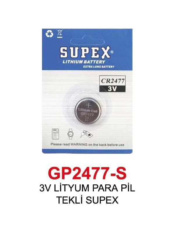 3V LİTYUM PARA PİL 2477-S TEKLİ SUPEX - Image 1