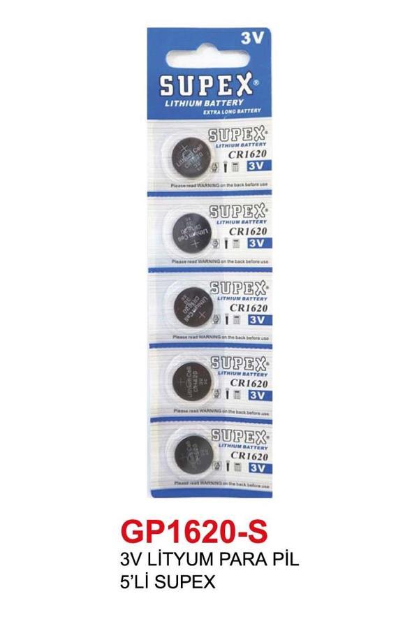 3V LİTYUM PARA PİL 5’Lİ SUPEX - Image 1