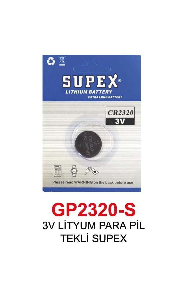 3V LİTYUM PARA PİL TEKLİ SUPEX 2320 - Image 1