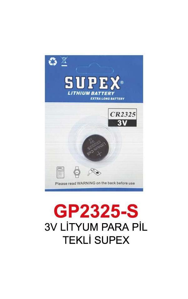 3V LİTYUM PARA PİL TEKLİ SUPEX 2325-S - Image 1