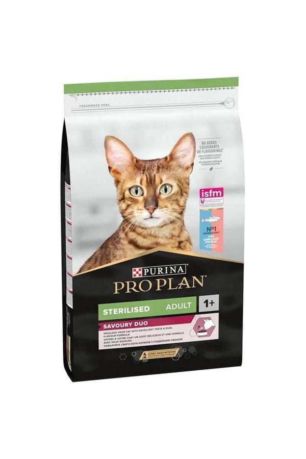 Pro Plan Sterilised 10kg Savoury Duo Morina Ve Alabalıklı Kısırlaştırılmış Kedi Maması - Image 1