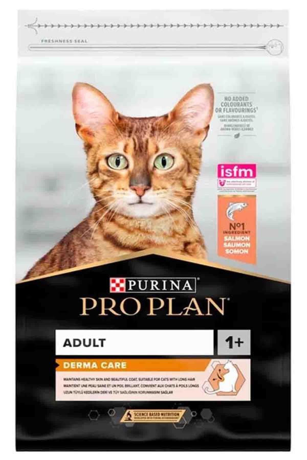 Pro Plan Derma Care Somonlu Tüy Sağlığı Destekleyici Yetişkin Kedi Maması 1,5kg - Image 1