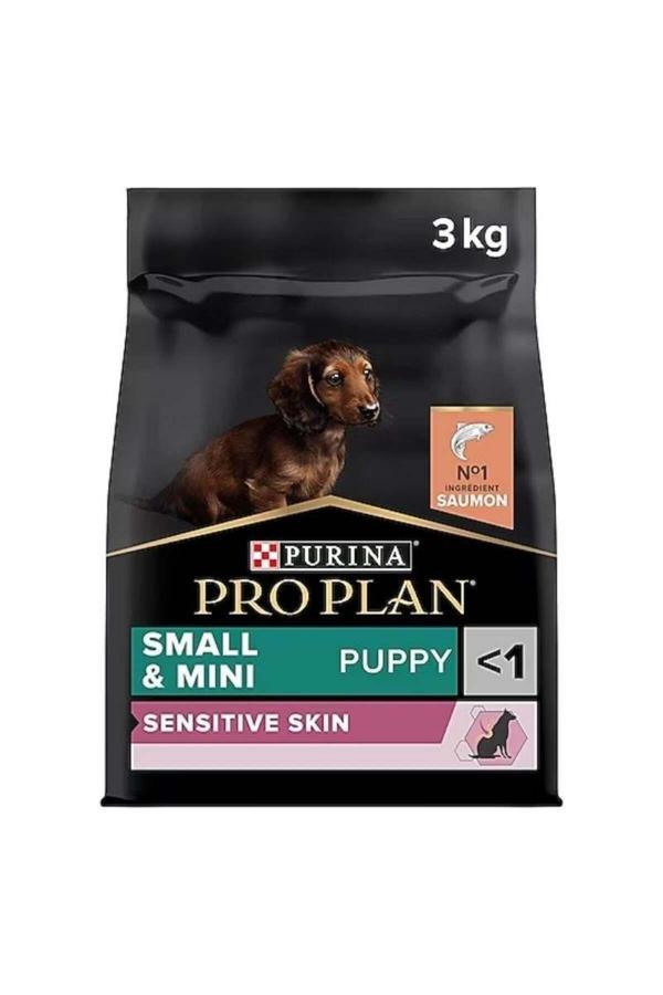 Pro Plan Sensitive Skin Small & Mini Puppy Somonlu Küçük Irk Yavru Kuru Köpek Mamaları 3kg - Image 1