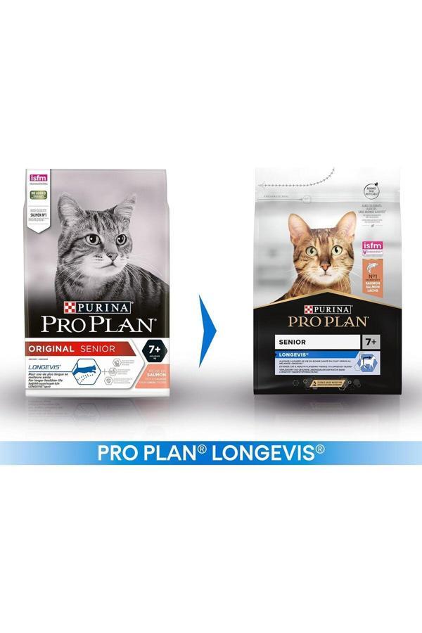 Pro Plan +7 Senior Somonlu Yaşlı Kedi Maması 3 KG - meta pet - Image 1