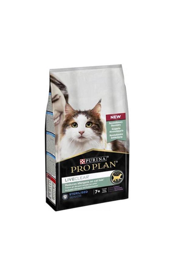 Pro Plan Liveclear +7 Hindili Alerjen Azaltan Kısırlaştırılmış Yaşlı Kedi Maması 1,4 kg - Image 1