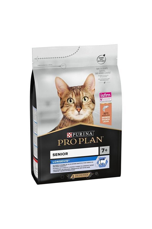 Pro Plan Somonlu +7 Yaşlı Kuru Kedi Maması 3 kg Senior Cat Food - Image 1
