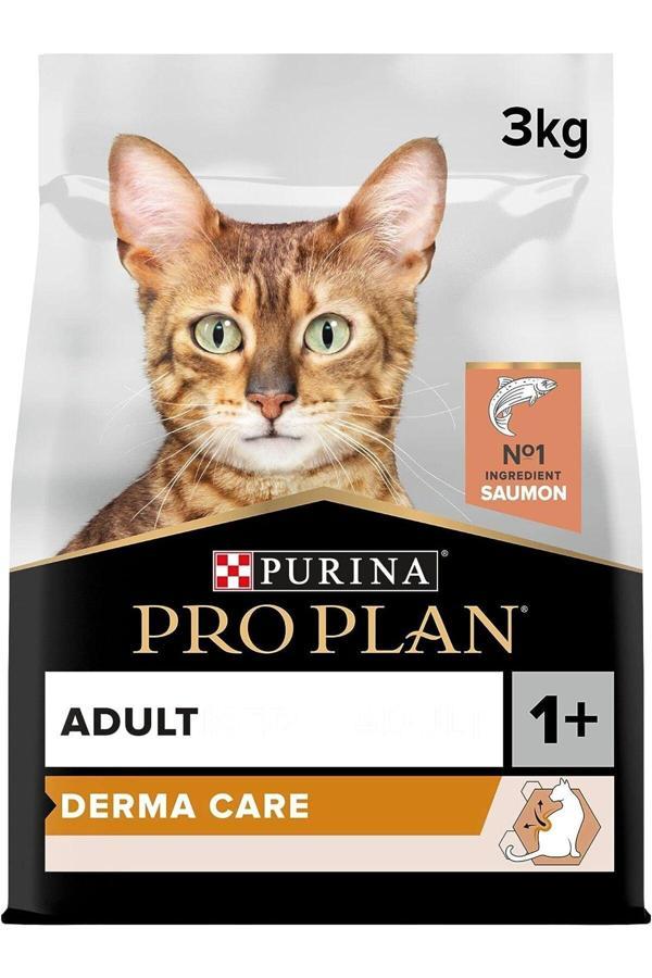 Pro Plan Elegant Opti Derma Somonlu Yetişkin Kedi Maması 3 Kg - Image 1