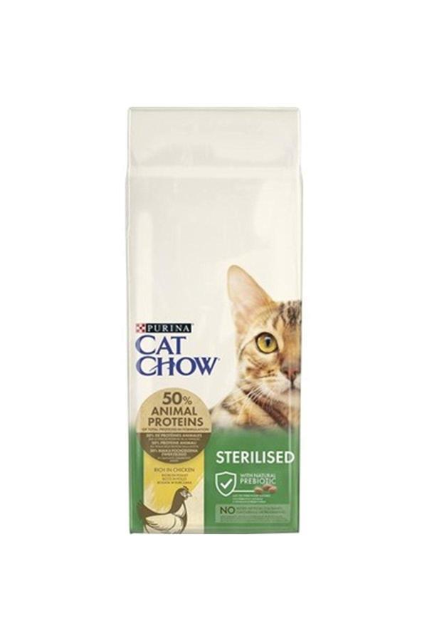 Cat Chow Kısır Kedi Maması Tavuklu 15 Kg - Image 1