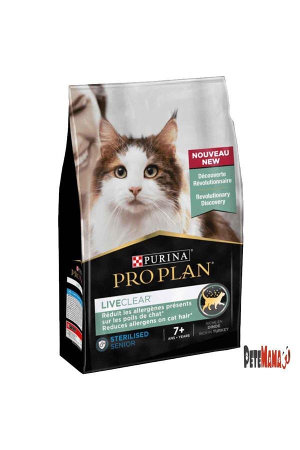 Pro Plan Liveclear Sterilised 7+ Hindi Etli Kısırlaştırılmış Kedi Maması 1,4 Kg - Image 1