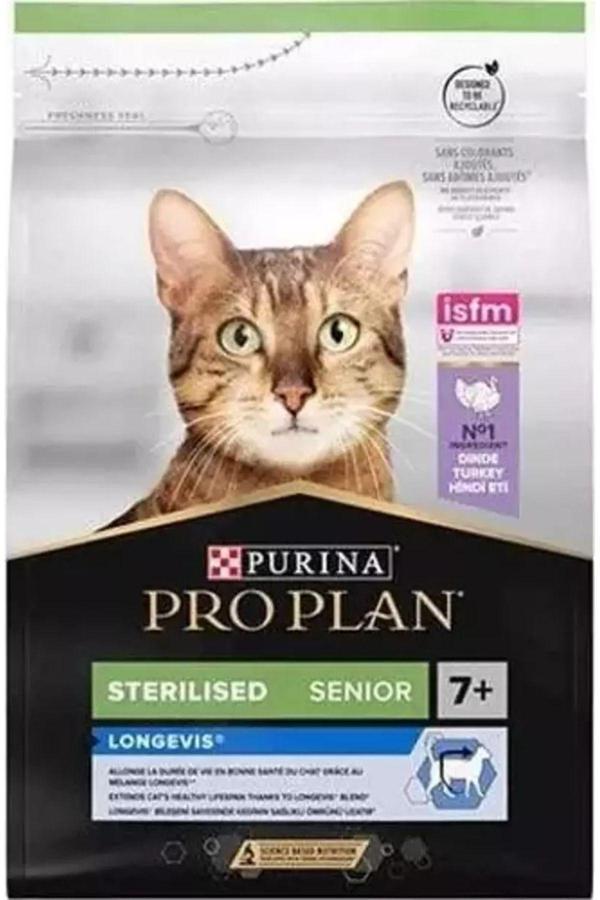 Pro Plan 7+ Kısırlaştırılmış Hindili Yaşlı Kedi Maması 3 Kg - Image 1