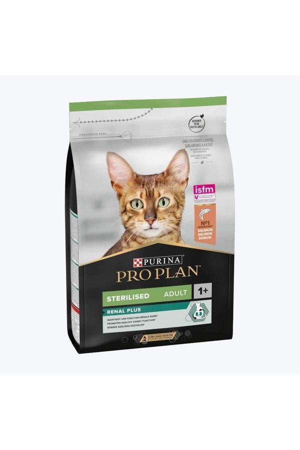Pro Plan kısırlaştırılmış somonlu yetişkin kuru kedi maması 3 kg - Image 1