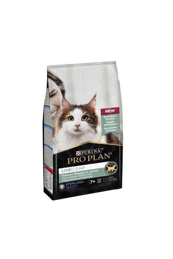 Pro Plan LiveClear Kısırlaştırılmış +7 Yaş Üzeri Hindi Etli Kedi Maması 1,4 Kg - Image 1