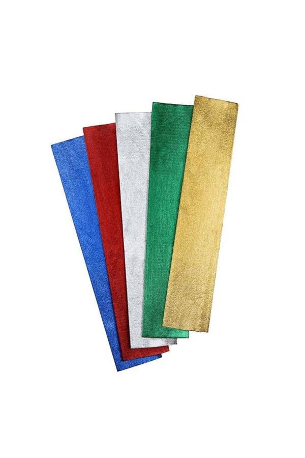 Lino Lüx Metalik Krapon Kağıdı 5 Renk 5'Lı(50X100 Cm.) - Image 1