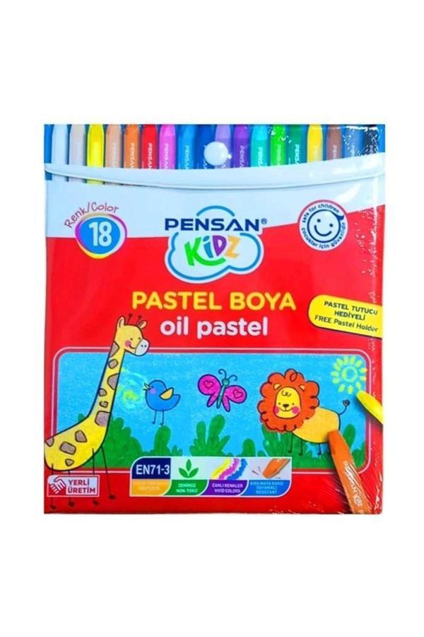 Pensan Kidz Pastel Boya Çantalı 18 Renk - Image 1