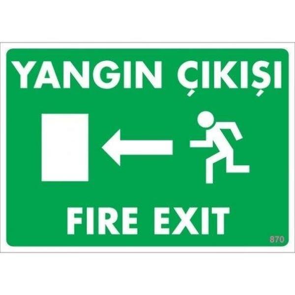 Pvc Levha "Yangın Çıkışı" 25X35 Cm - Image 1