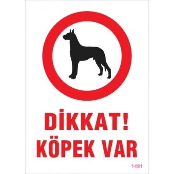 Pvc Levha "Dikkat Köpek Var" 25*35 cm - Image 1
